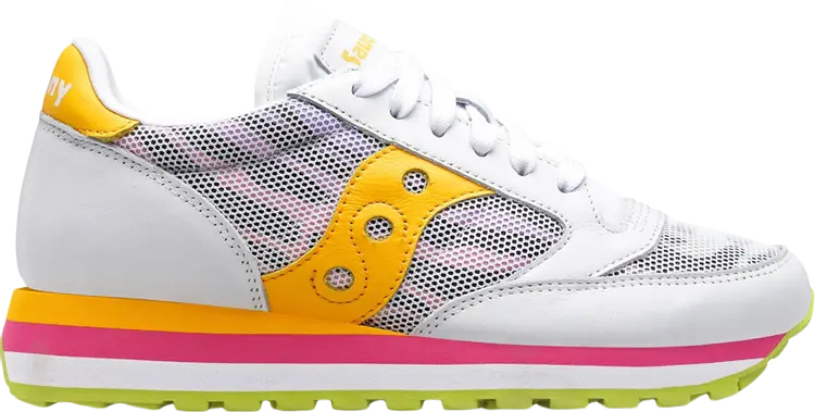 

Кроссовки Saucony Wmns Jazz Triple Zebra White Yellow, белый