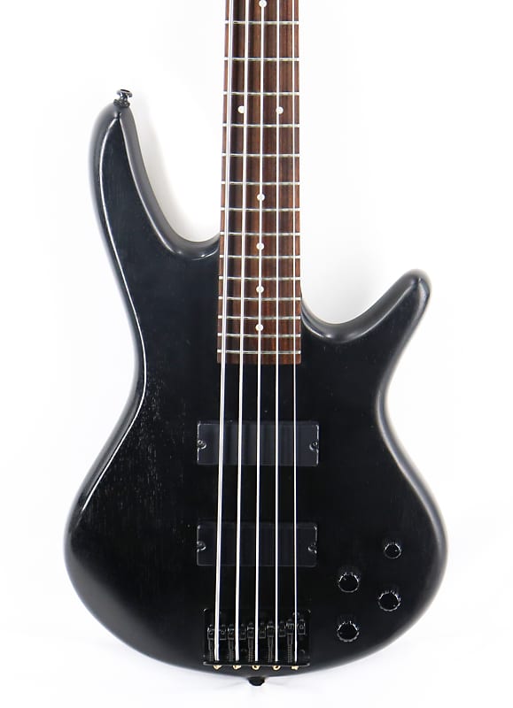 электрогитара ibanez gio grg121dx bkf black flat 5-струнная электрическая бас-гитара Ibanez GIO GSR205, черный