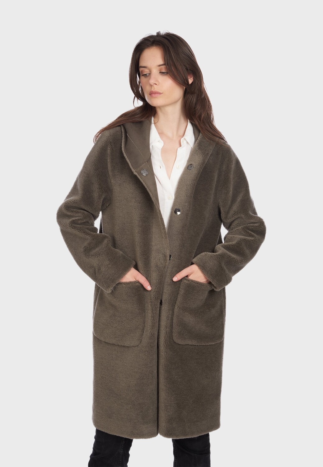 

Пальто классическое Oakwood, хаки