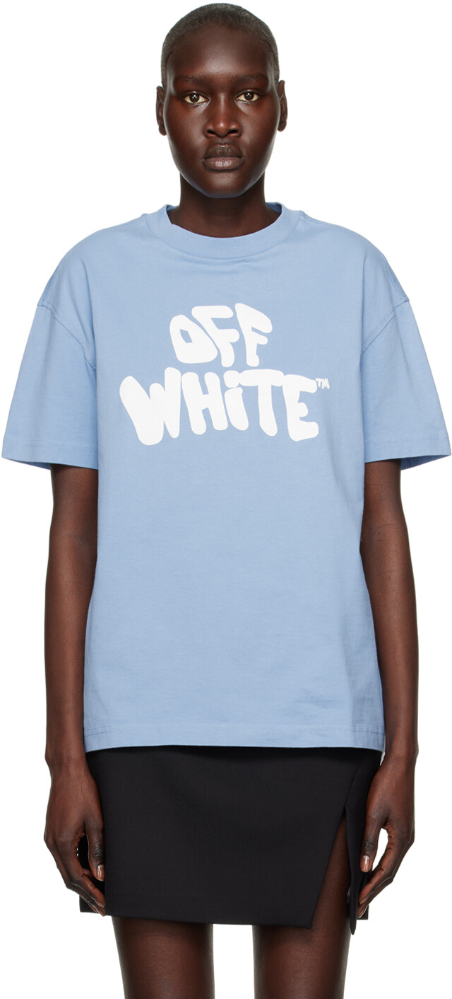 

Синяя футболка в стиле 70-х Off-White