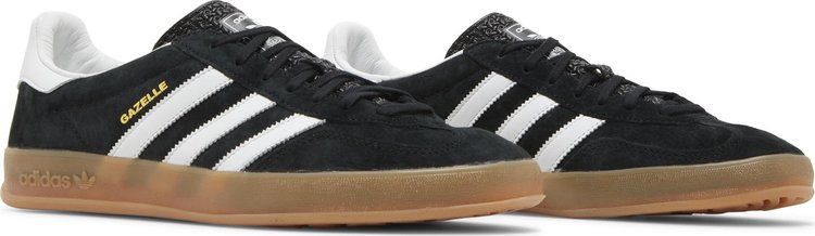 Adidas gazelle clearance indoor black leather