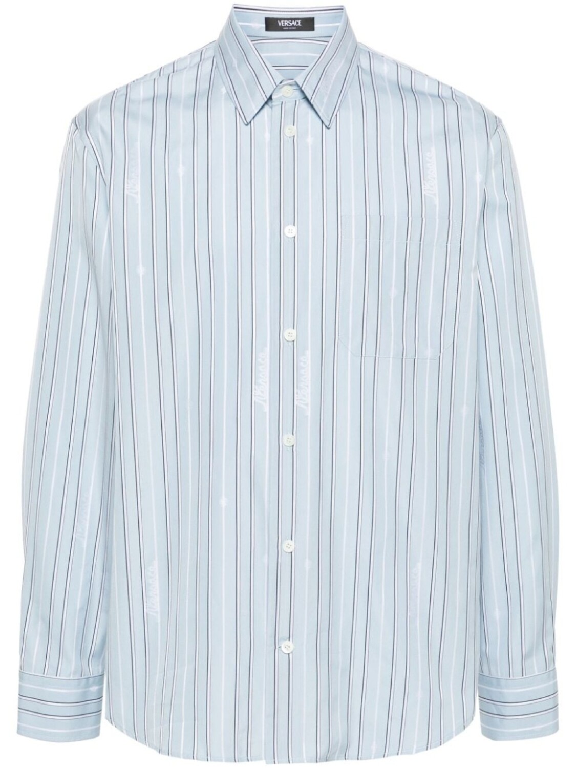 

Versace рубашка Nautical Stripe, синий