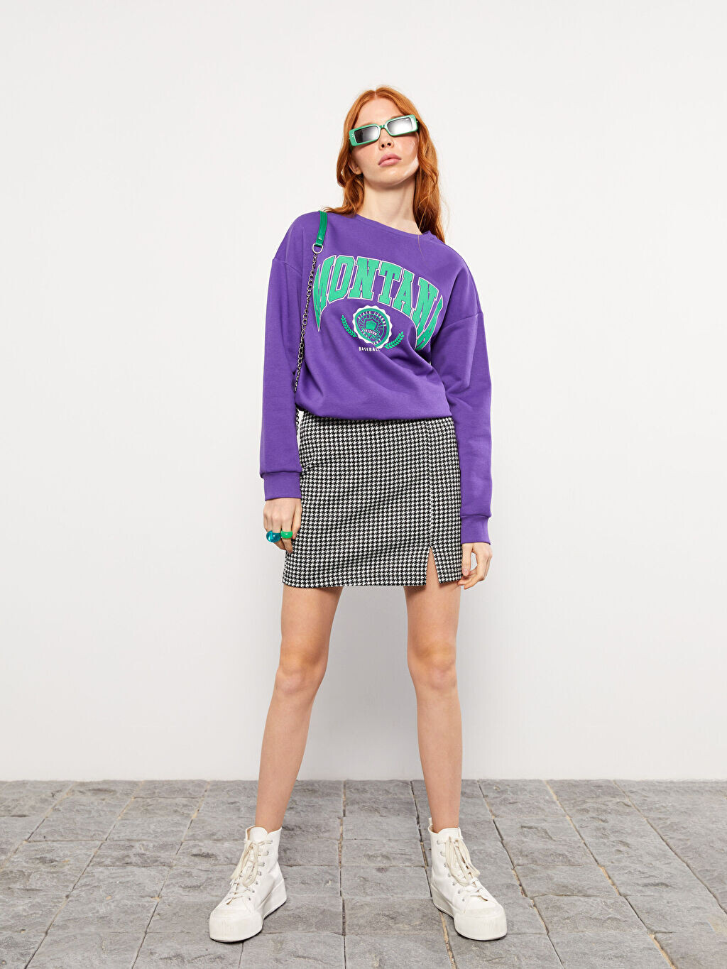 

Юбка с узором "гусиная лапка" для женщин LCW Casual