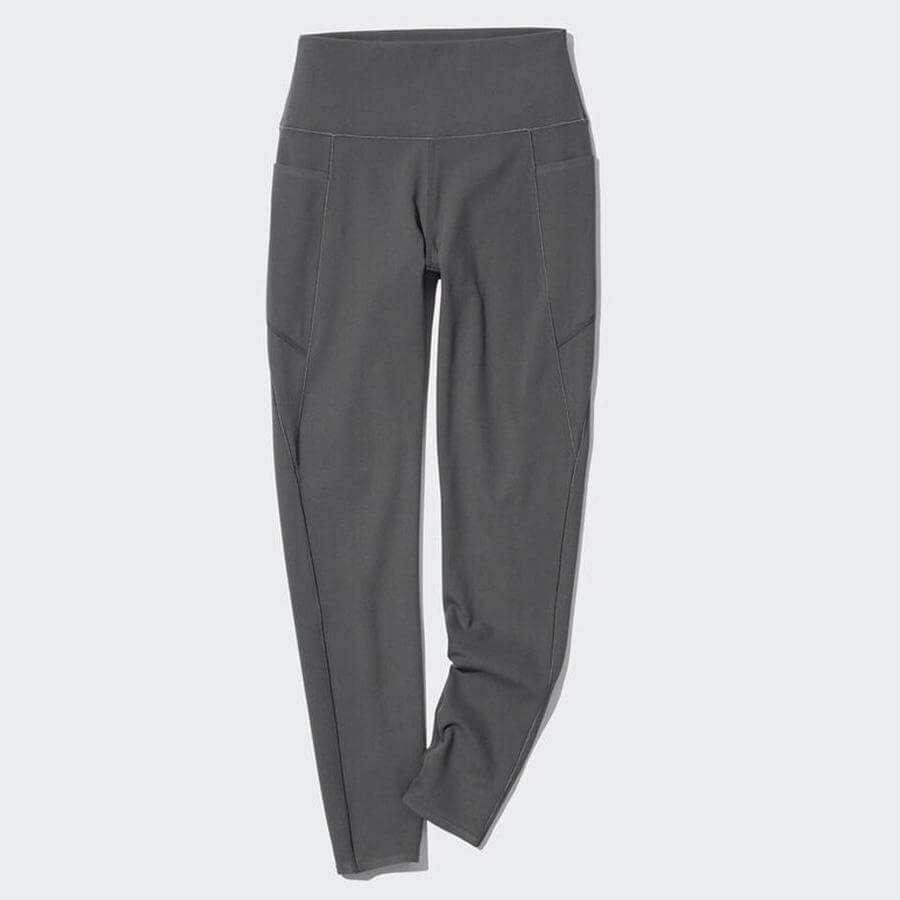 

Леггинсы с карманами Uniqlo AIRism UV Protection, серый