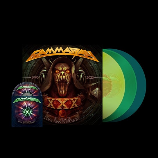 Виниловая пластинка Gamma Ray - 30 Years Live Anniversary (Coloured Vinyl) компакт диски ear music gamma ray 30 years live anniversary 2cd dvd