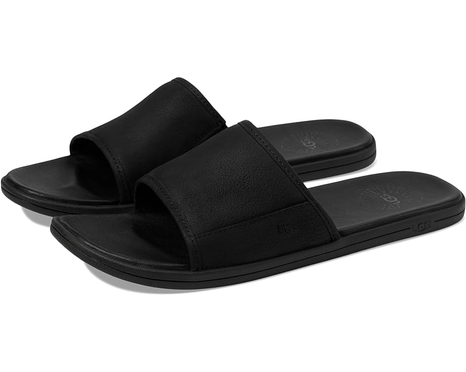 цена Сандалии UGG Seaside Slide, цвет Black Leather