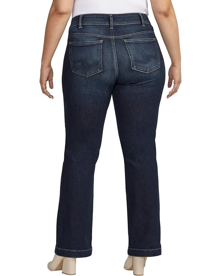 

Джинсы Silver Jeans Co. Plus Size Suki Mid-Rise Trousers W93910EPX473, индиго