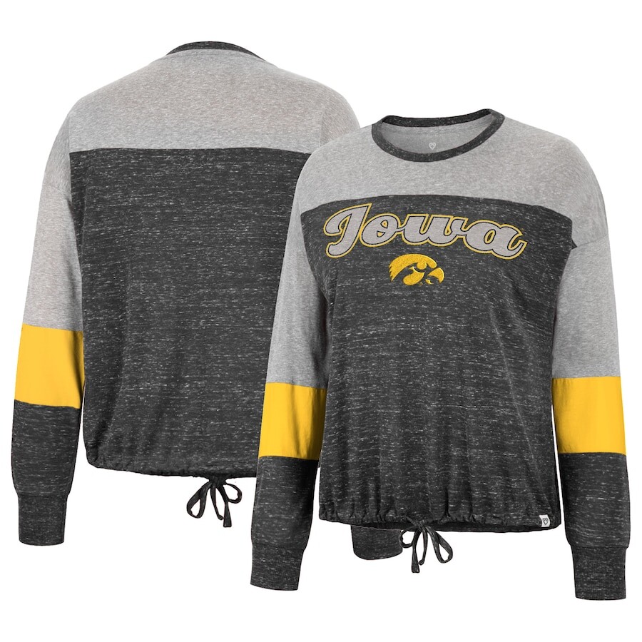 

Футболка с длинным рукавом Colosseum Iowa Hawkeyes, черный