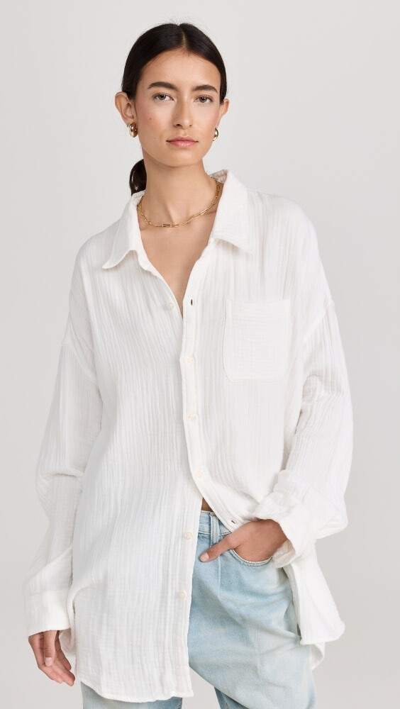 

Рубашка Denimist Button Front, экру