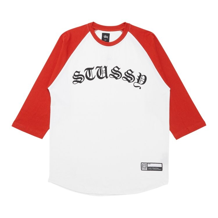 

Футболка Stussy Gothic Baseball 'Orange', оранжевый
