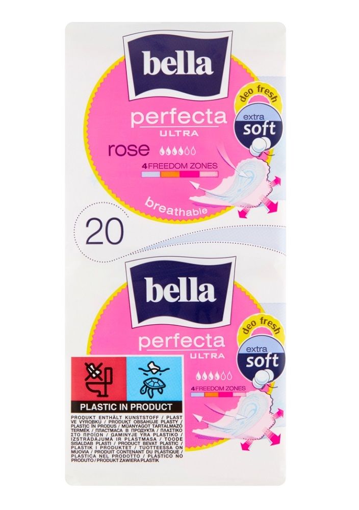 Bella Perfecta Ultra Rose гигиенические салфетки, 20 шт. фото