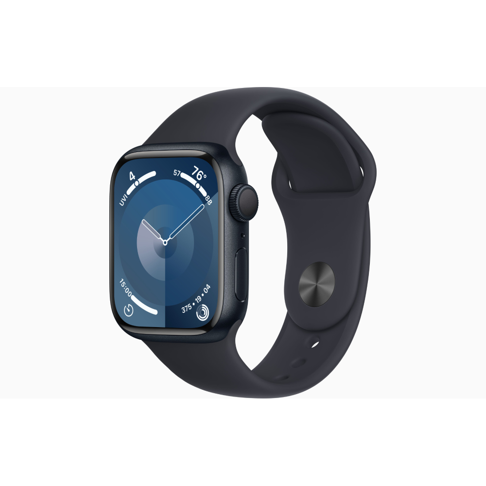 Умные часы Apple Watch Series 9 (GPS), 41мм, Midnight Aluminum Case/Midnight Sport Band - M/L умные часы apple watch series 8 gps 41 мм midnight aluminum case midnight sport band r