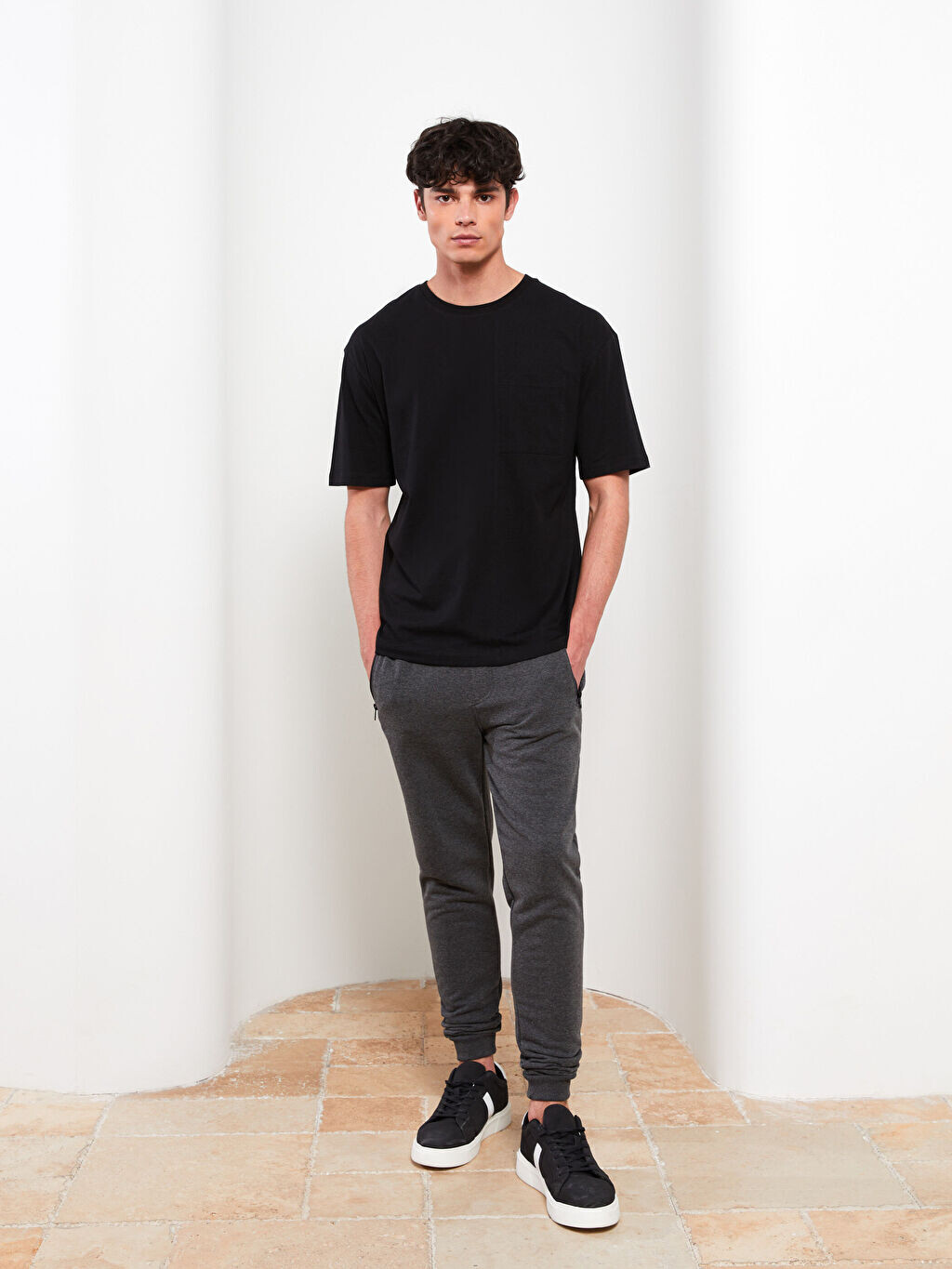 

Мужские спортивные штаны Slim Fit Jogger LCW Casual, темно-серый