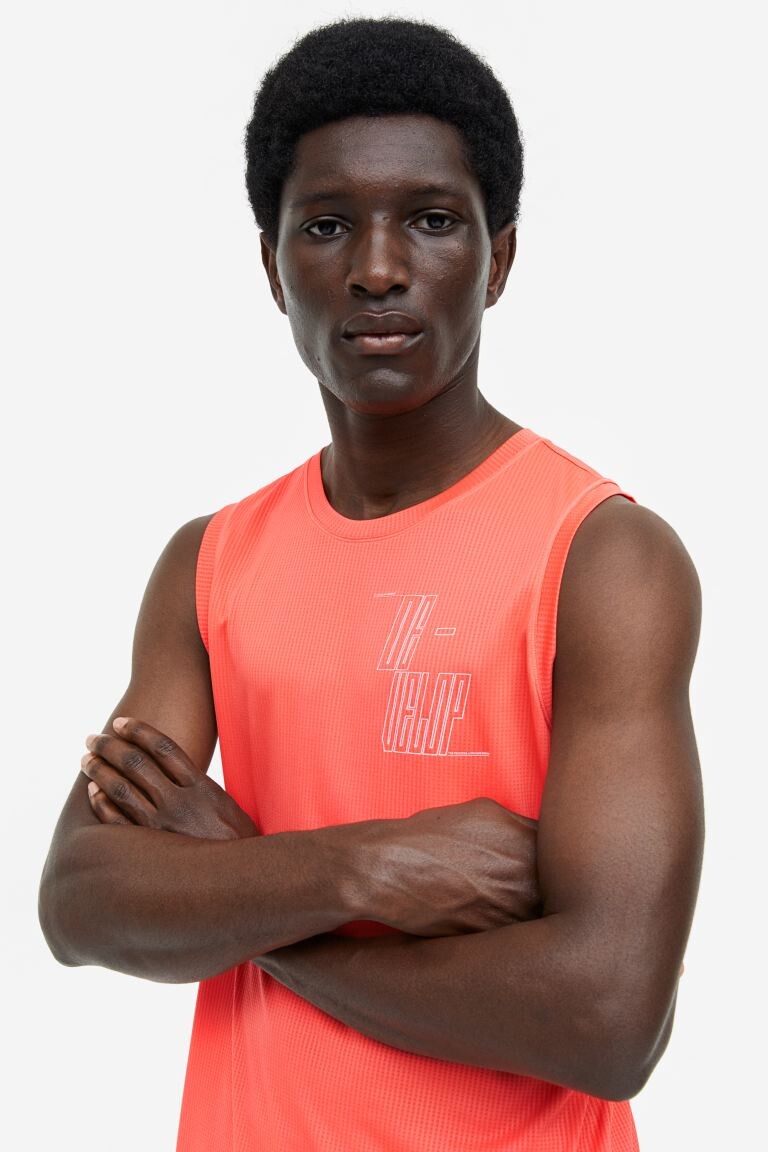 

Майка для бега DryMove H&M, коралл/развитие