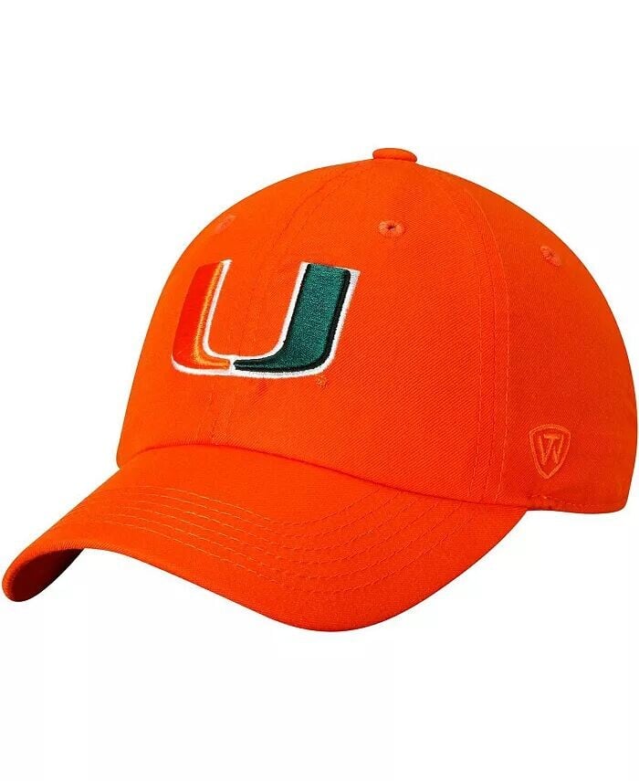 

Мужская оранжевая регулируемая шляпа с логотипом Miami Hurricanes Primary Top Of The World, оранжевый