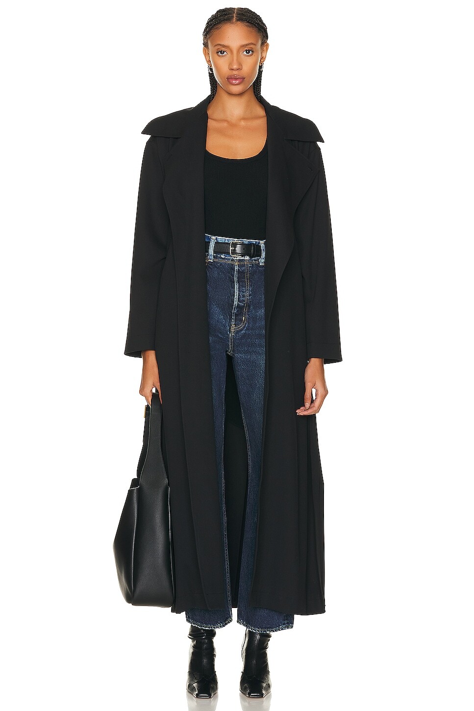 

Пальто Nour Hammour For FWRD Victoria, черный
