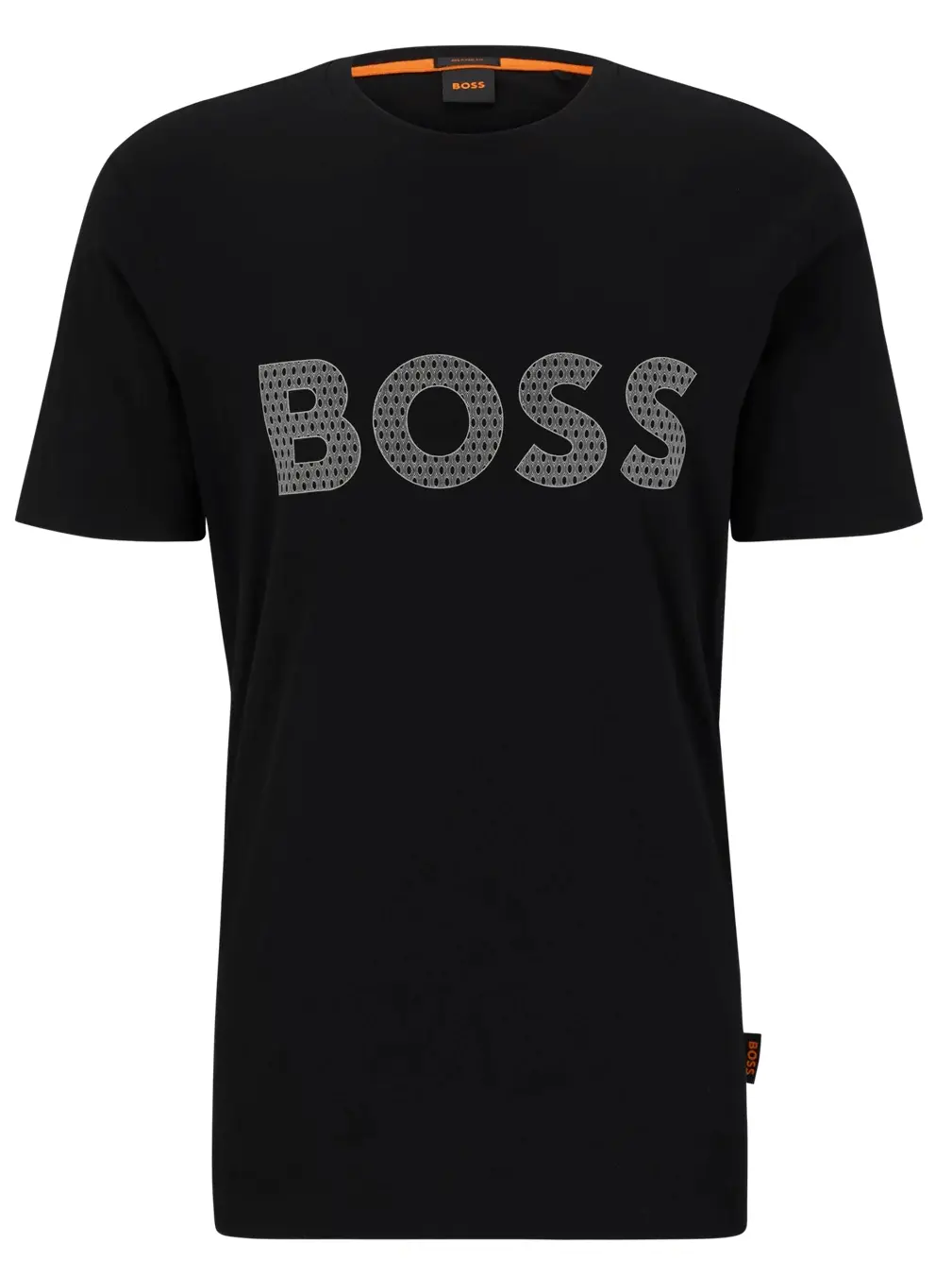 

Футболка Boss Cotton-jersey With Logo Detail, черный
