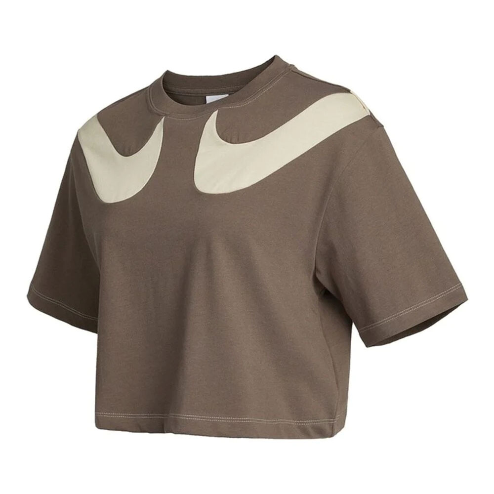 

Футболка Nike Sportswear Swoosh Crop, коричневый