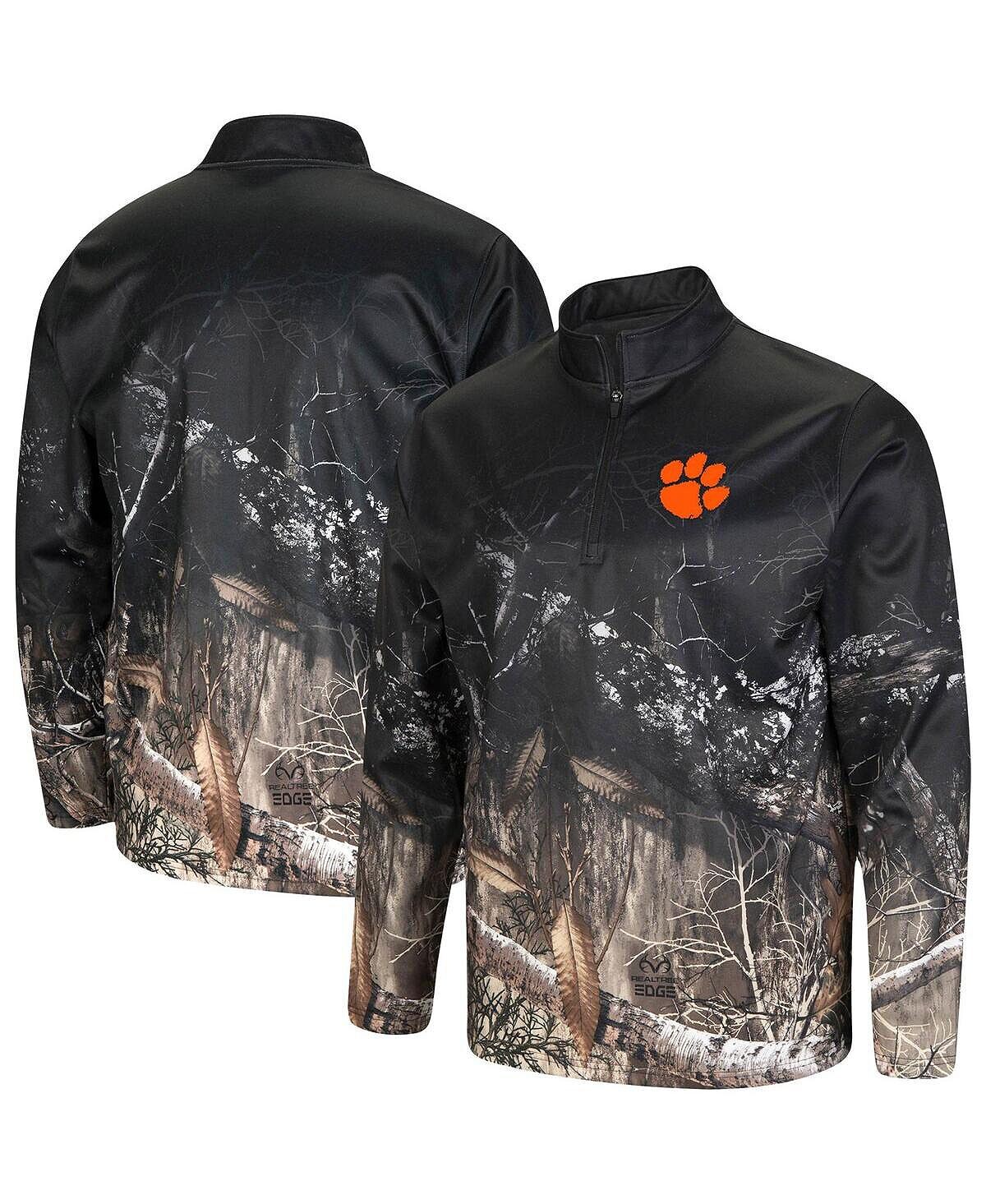 

Мужская черная куртка realtree camo clemson tigers creek с молнией на четверть Colosseum, мульти