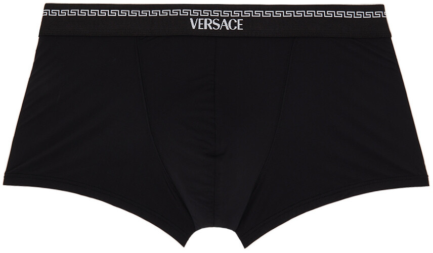 

Черные боксеры с логотипом Versace Underwear