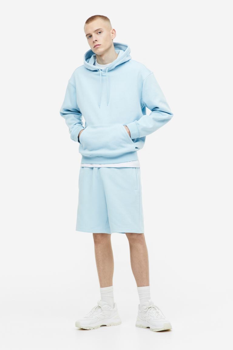 

Спортивные шорты стандартной посадки H&M, светло-синий