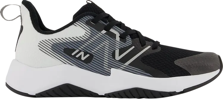 

Кроссовки New Balance Rave Run v2 Big Kid X-Wide 'Black White', черный