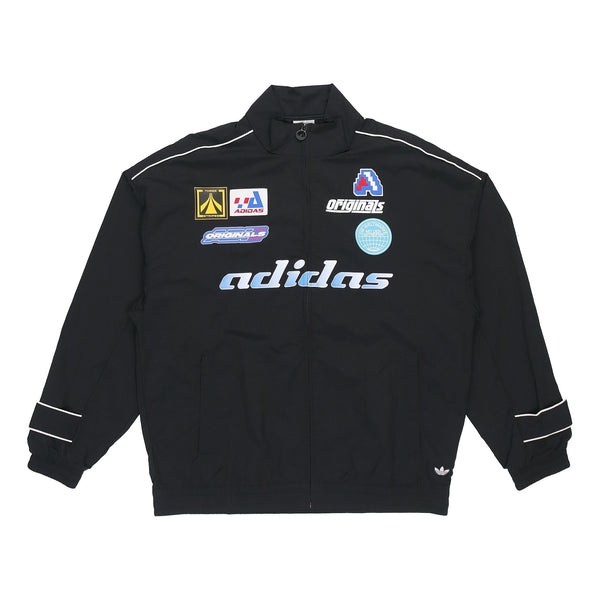 Куртка Adidas originals MENS TGP Windbreaker Sports Stand Collar Black, Черный куртка adidas originals logo stand collar hi4657 коричневый