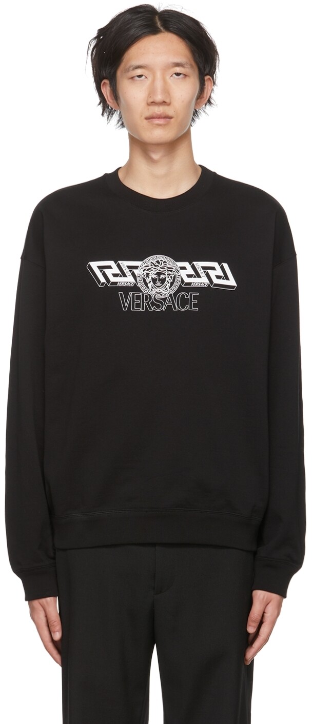 

Черный свитшот La Greca Versace