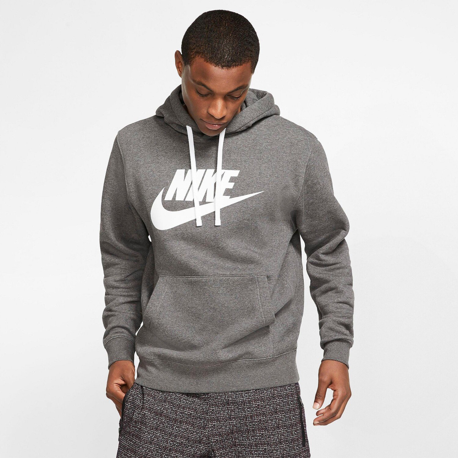 

Худи из флиса Nike Sportswear Club, серый