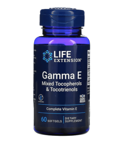 Смесь токоферолов и токотриенолов Gamma E Life Extension, 60 таблеток смесь токотриенолов и витамина е toco sorb 60 таблеток jarrow formula