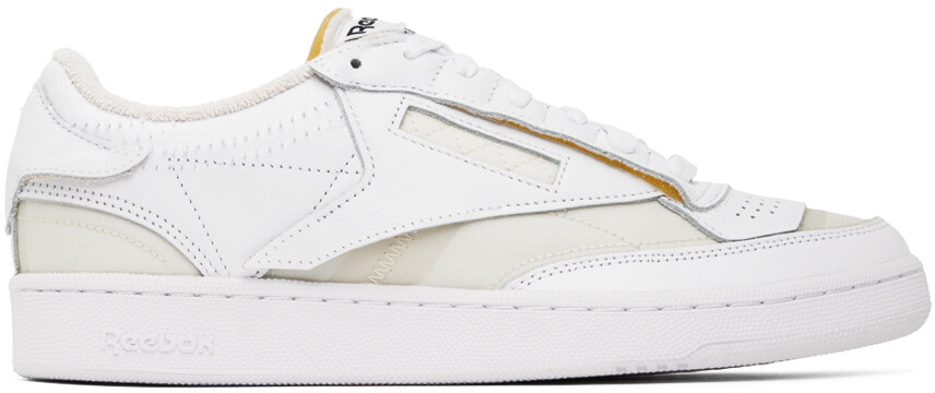 

Бело-желтые кроссовки Reebok Classics Edition Memory Of Maison Margiela