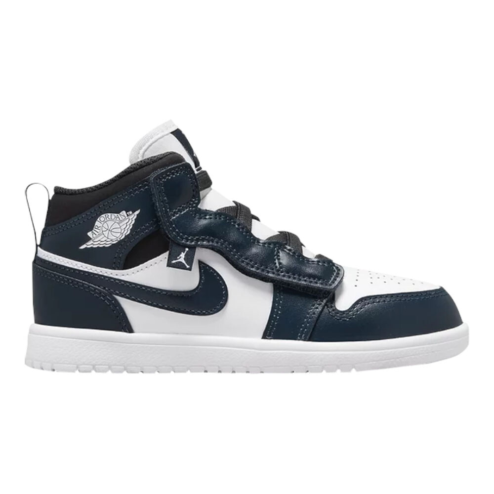 

Кроссовки Nike Air Jordan 1 Mid ALT PS, белый/синий