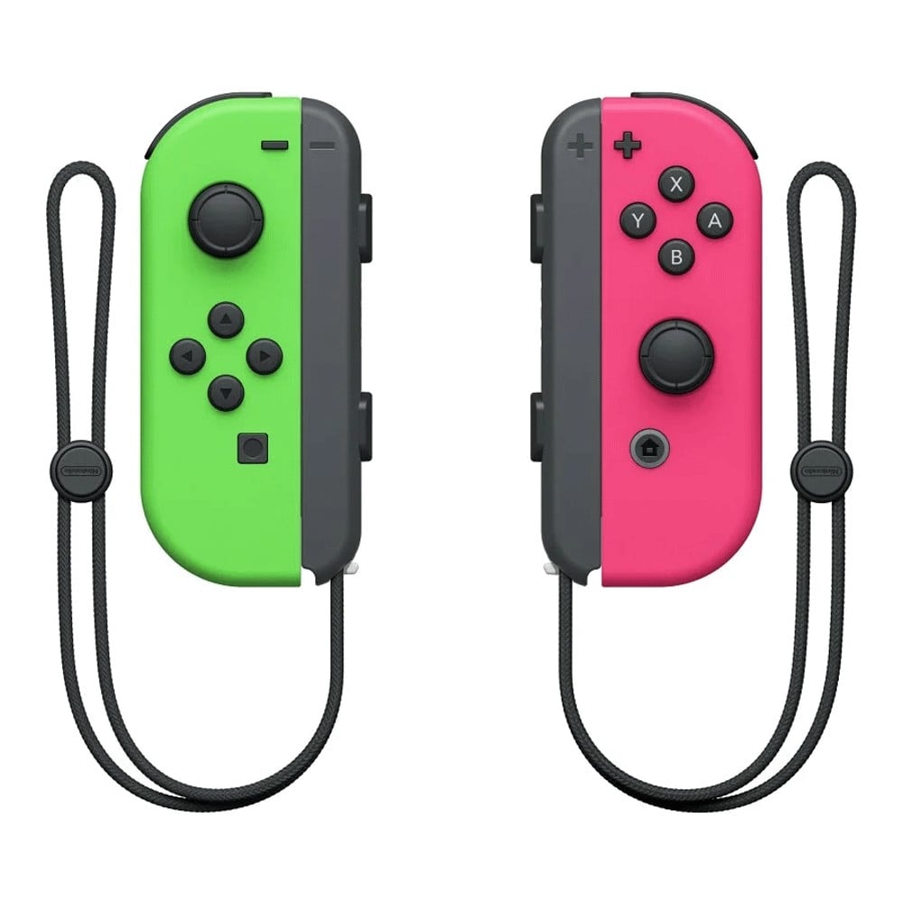 Геймпад Nintendo Switch Joy-Con Duo, зеленый/розовый - фото