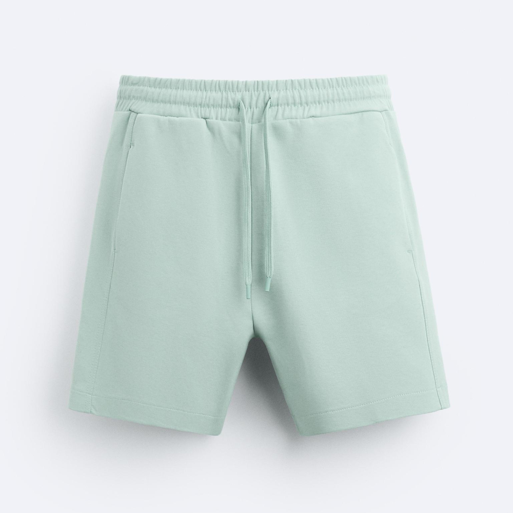 Шорты-джоггеры Zara, светло-зеленый юбка шорты zara crossover culottes светло зеленый