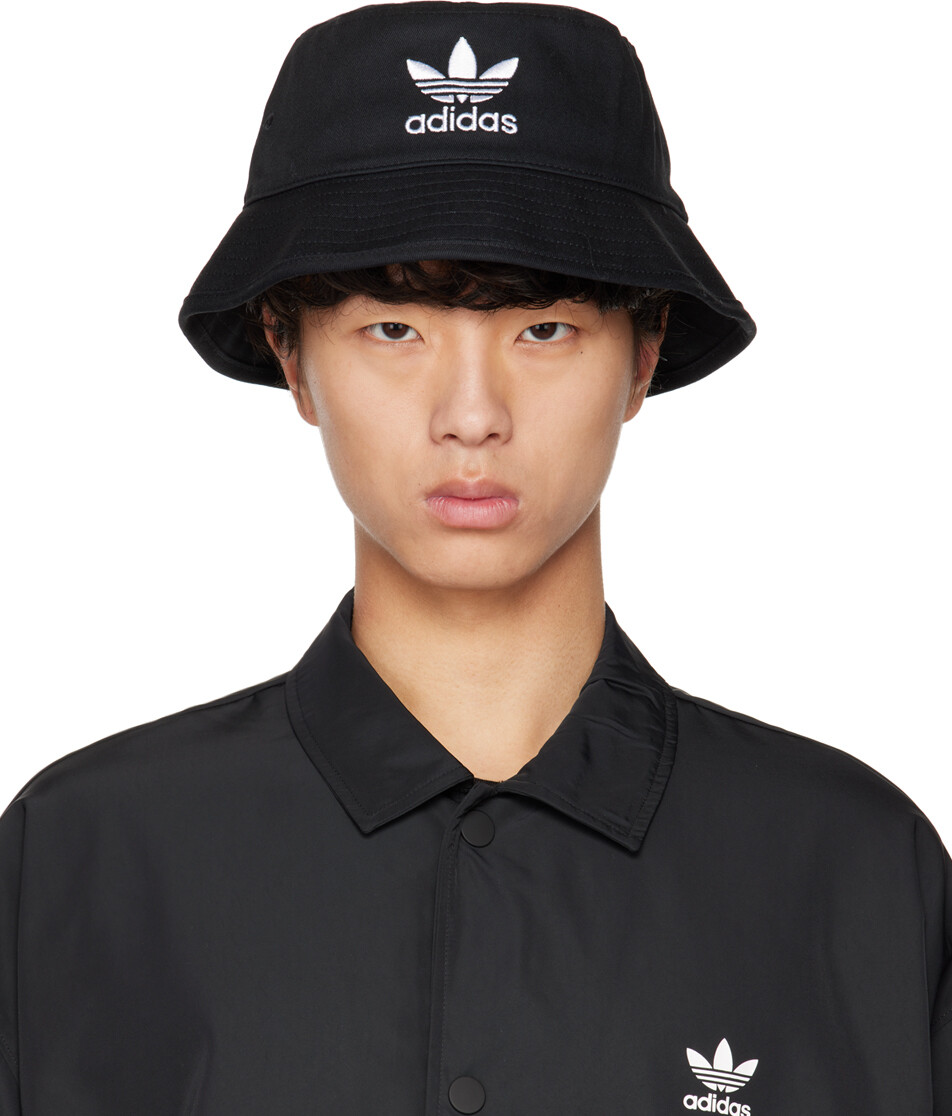 

Черная панама с трилистником adidas Originals