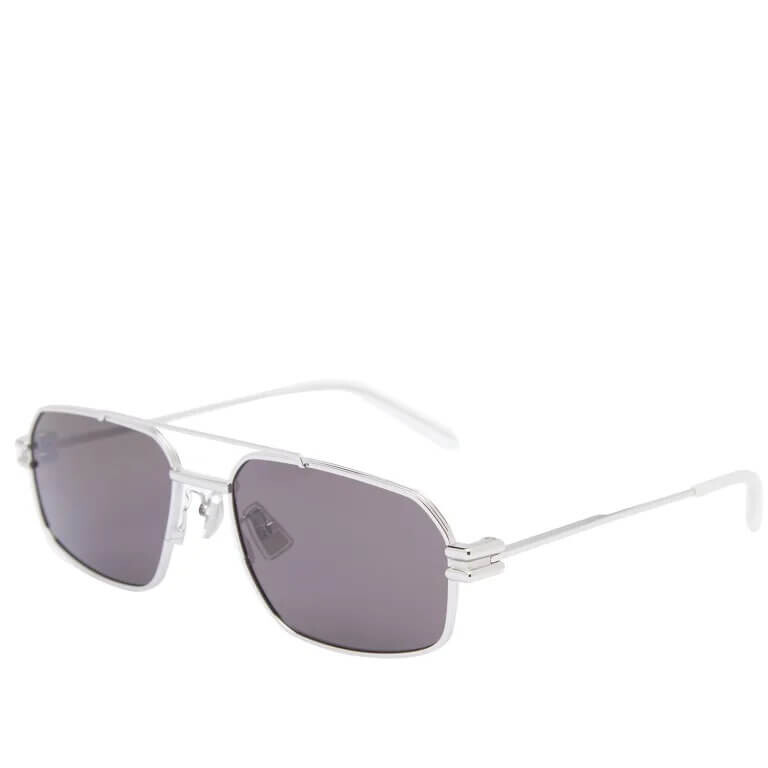 

Солнцезащитные очки Bottega Veneta Eyewear BV1128S, серебристый/серый
