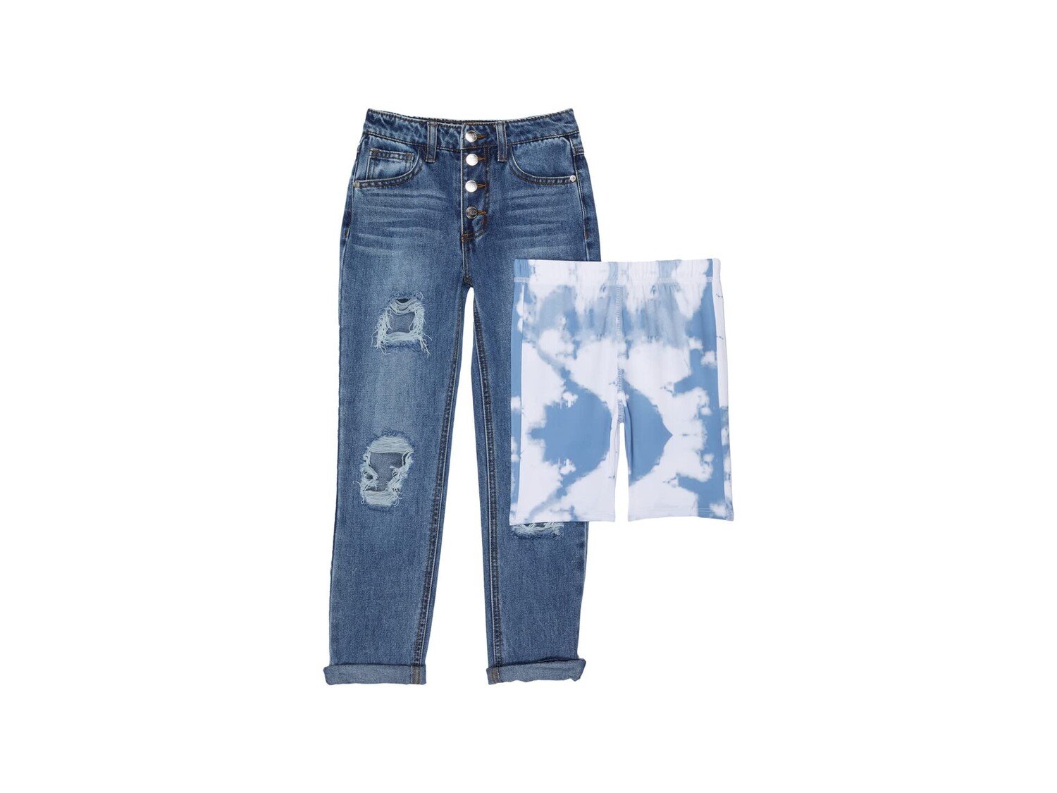 

Джинсы TRUCE, Boyfriend Jeans w/ Bike Shorts