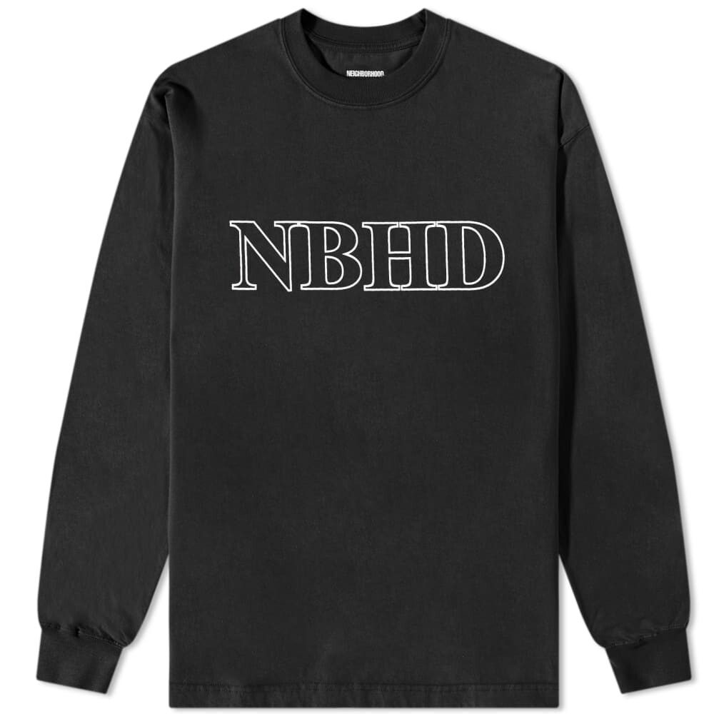 

Футболка Neighborhood Long Sleeve NH-4 Tee, Черный