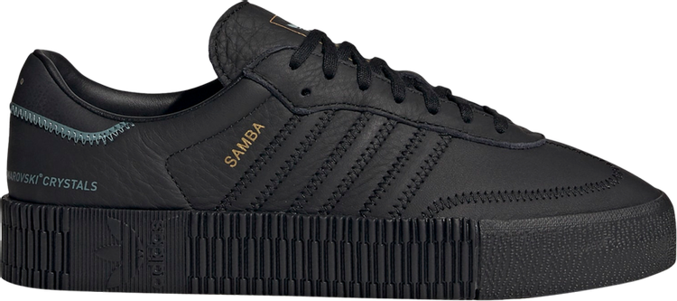 Adidas sambarose cheap triple black