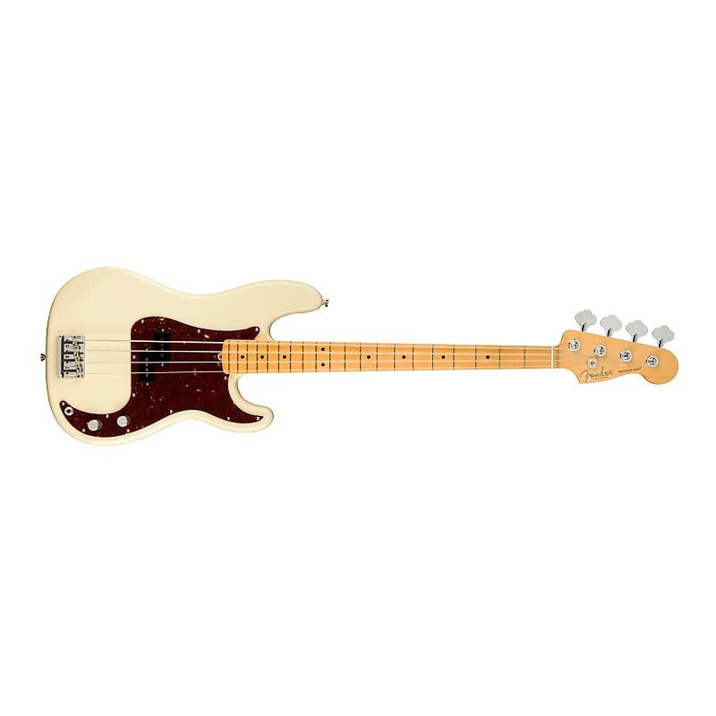 

Бас-гитара Fender American Professional II Precision с кленовой накладкой (белый олимпийский) Fender American Professional II Precision Bass Maple Fingerboard (Olympic White)