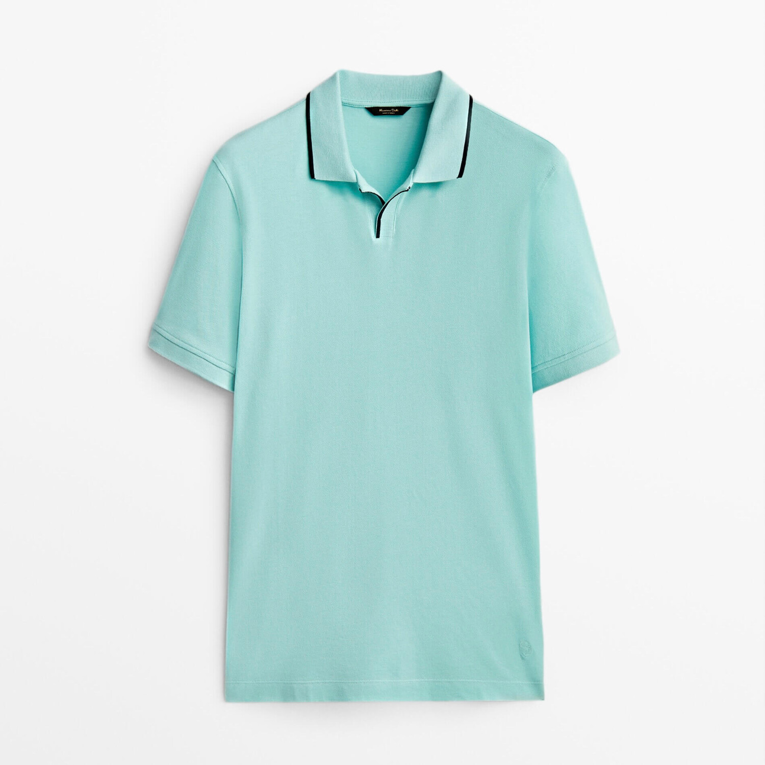

Футболка-поло Massimo Dutti, бирюзовый