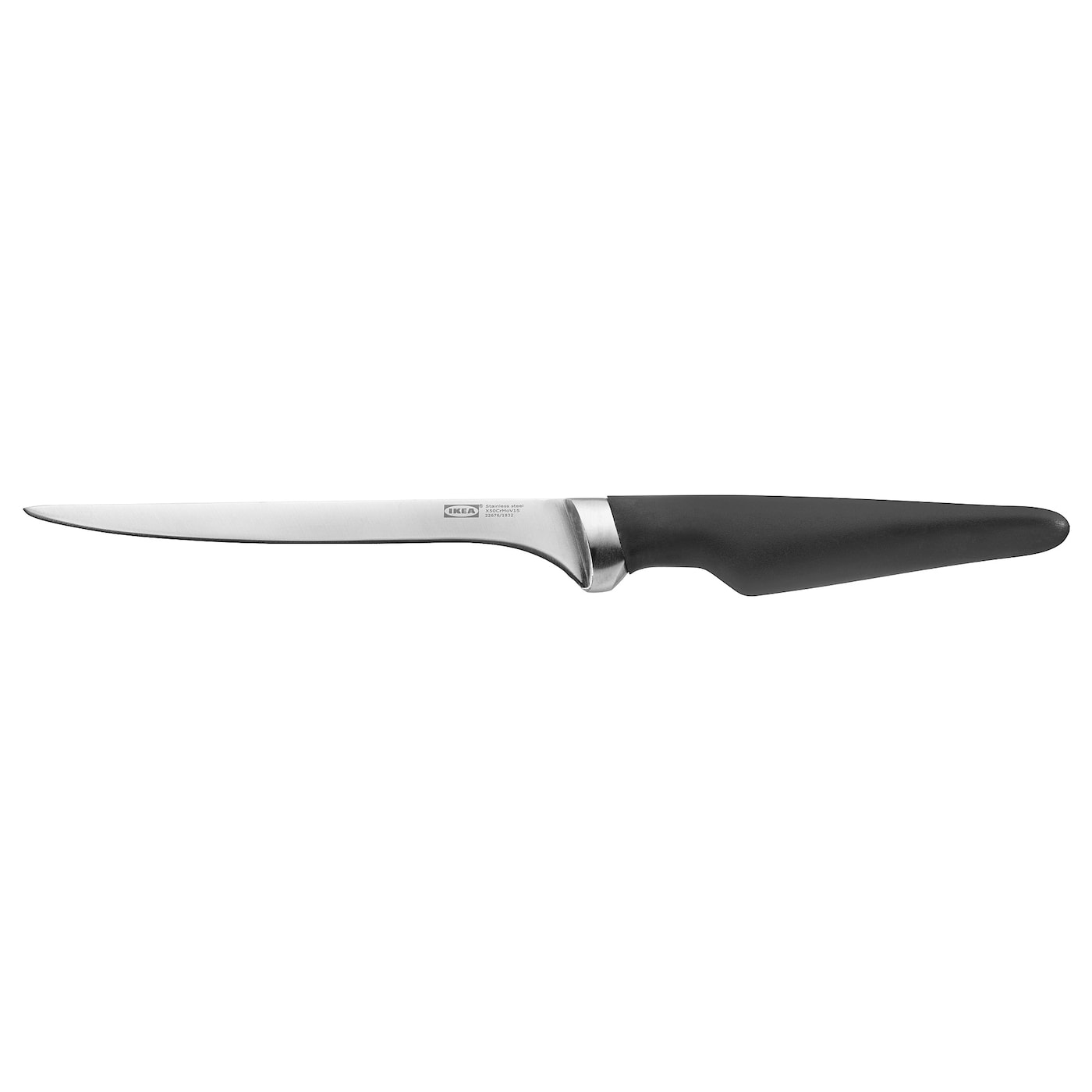 VÖRDA ВЁРДА Филейный нож, черный, 17 см IKEA
