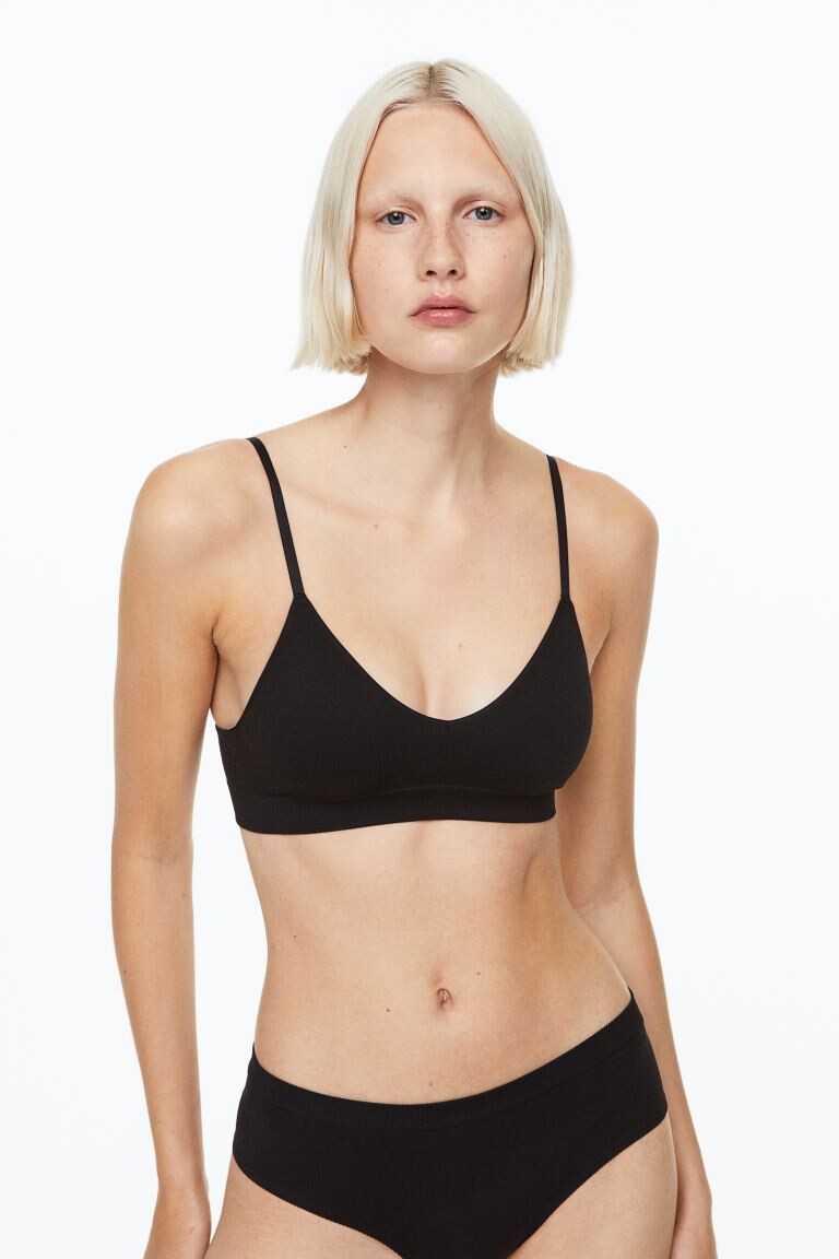 

Мягкий бюстгальтер H&M, черный