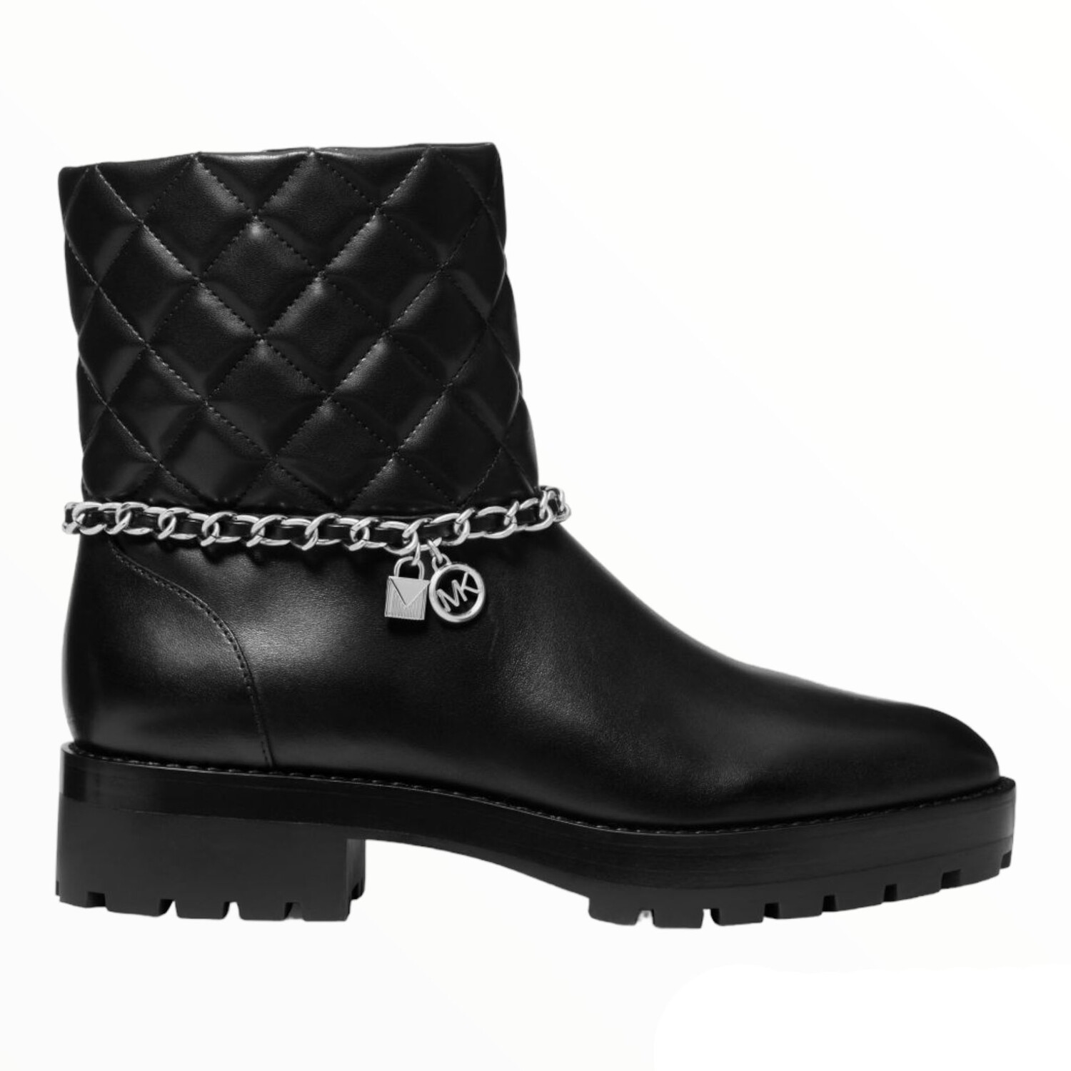 

Ботинки Michael Michael Kors Elsa Quilted Leather Chain, черный