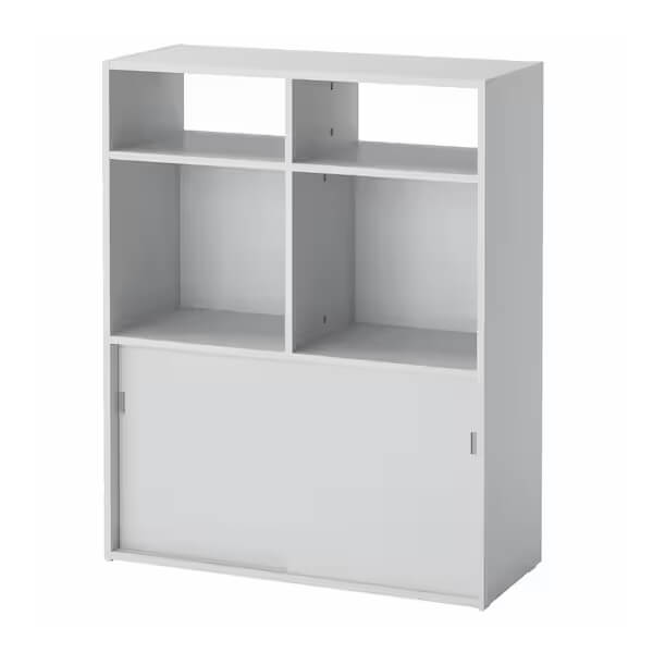 Стеллаж открытый Ikea Spiksmed, 77х96х32 см, светло-серый
