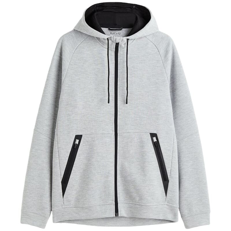 

Толстовка H&M Sports in DryMove, светло-серый