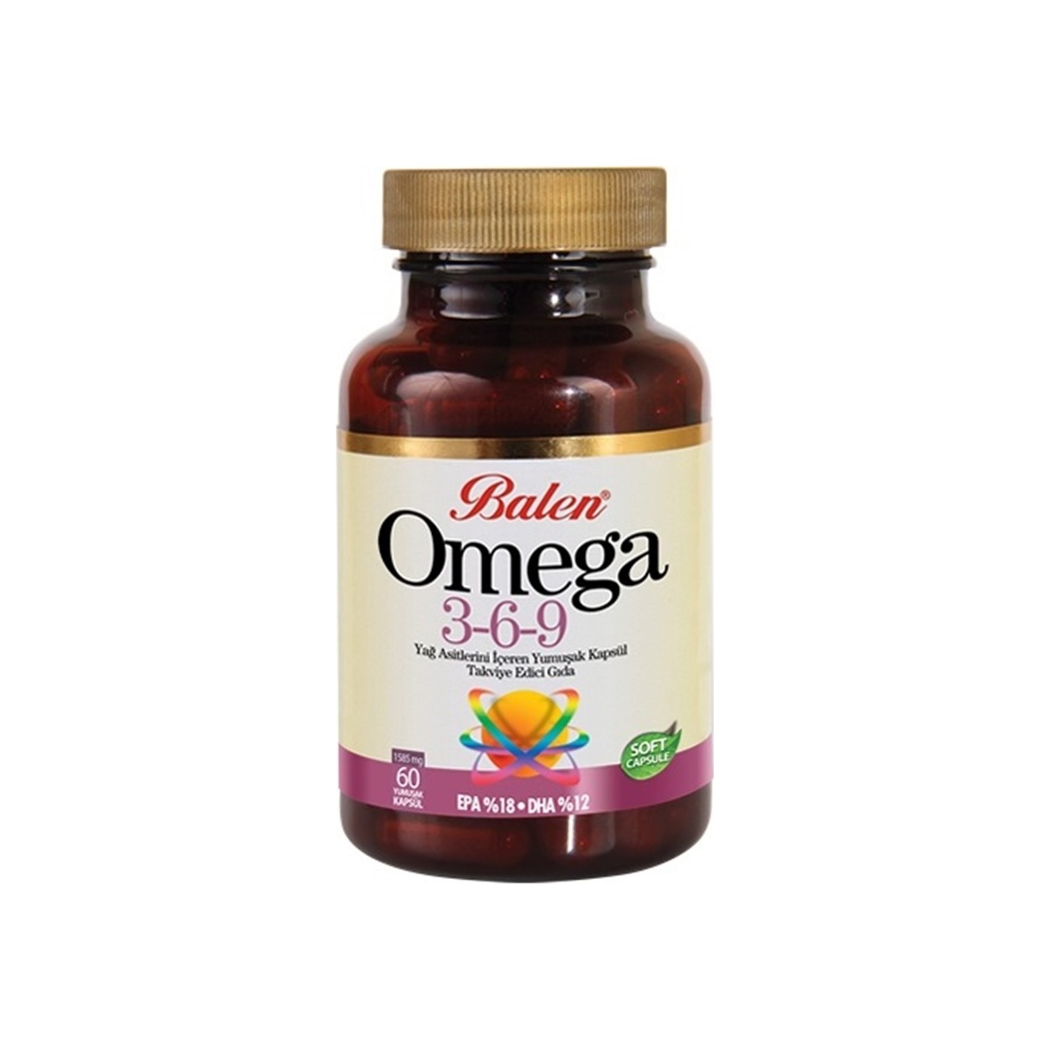 Рыбий жир Balen Омега 3-6-9, 60 капсул, 1585 мг тройной комплекс now foods super omega 3 6 9 1200 мг 90 капсул