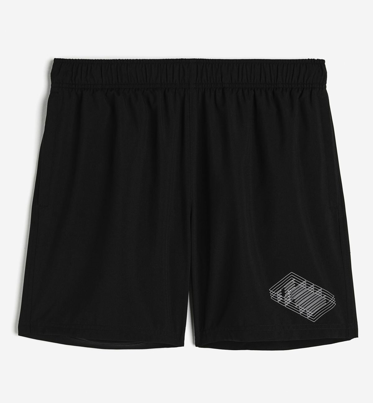 

Шорты H&M DryMove Woven Sports with Pockets, черный