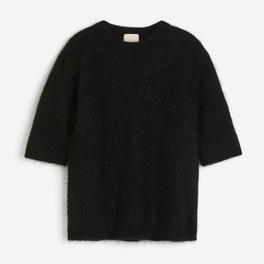 Свитер H&M Mohair-blend Knit, черный