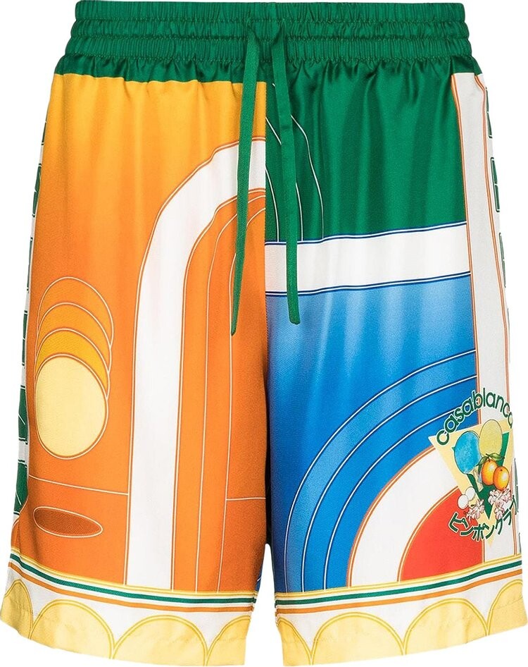 

Шорты Casablanca Silk Shorts With Drawstrings 'Reve De Tennis', разноцветный